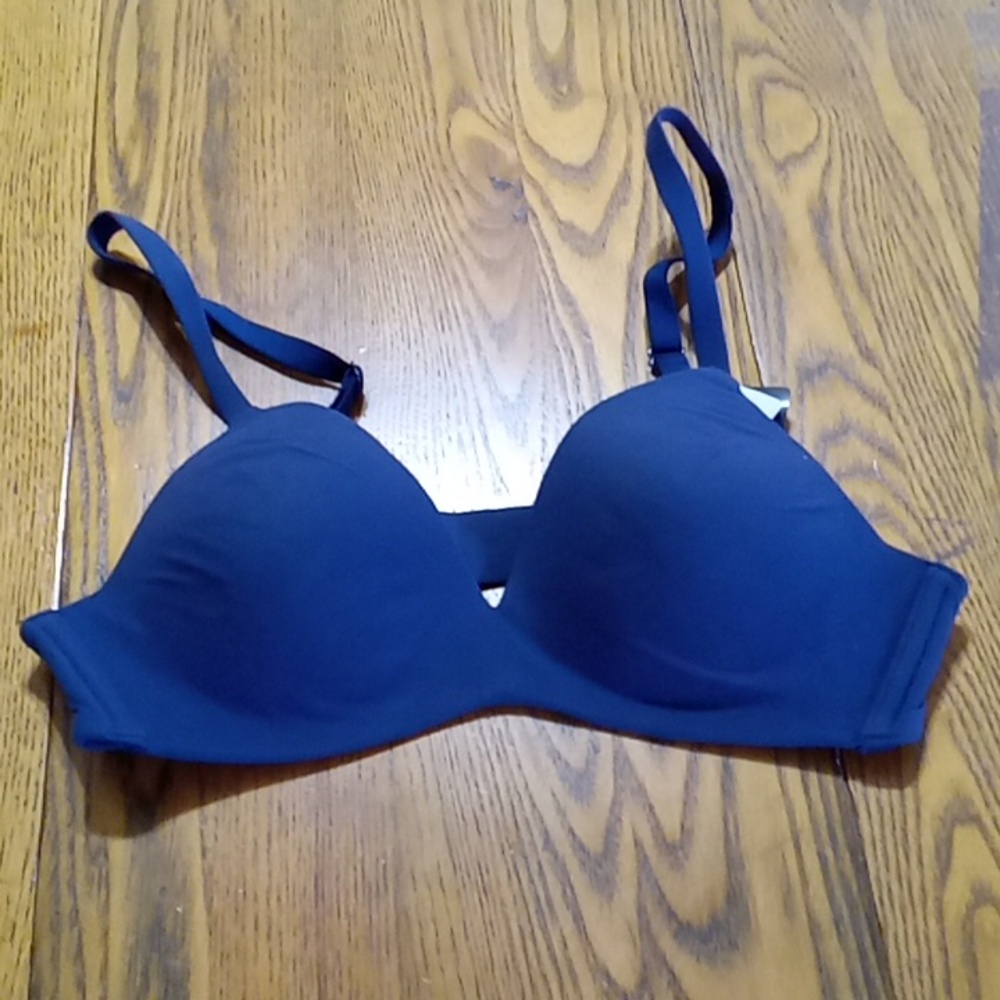 Wacoal Bra 34A NAVY BLUE  New Lingerie Intimates PEACOAT PADDED Womens